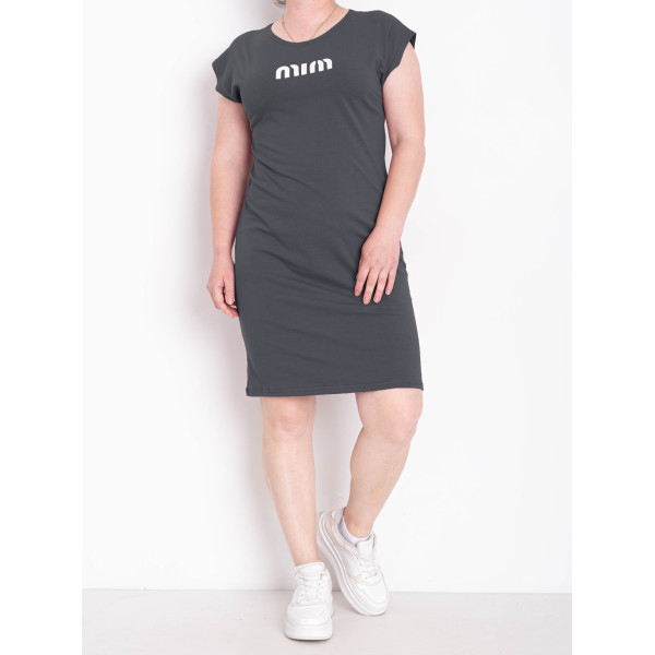 3201-6 графіт жіноча туніка (5'TH AVENUE, турецька двонитка, 3 од. розміри батал: 54. 56. 58)