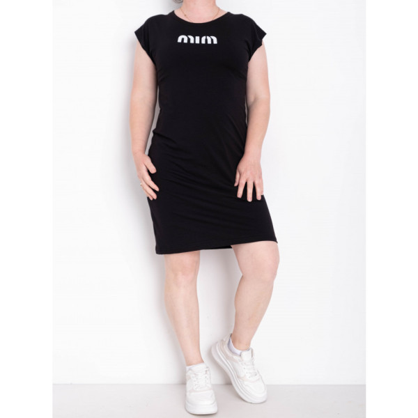 3201-1 чорна жіноча туніка (5'TH AVENUE, турецька двонитка, 3 од. розміри батал: 54. 56. 58)