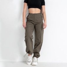 5366-75 * темно-зелені жіночі штани (DORIMODES, плащівка, 5 од. розміри норма: S. M. L. XL. 2XL) видача наступного дня