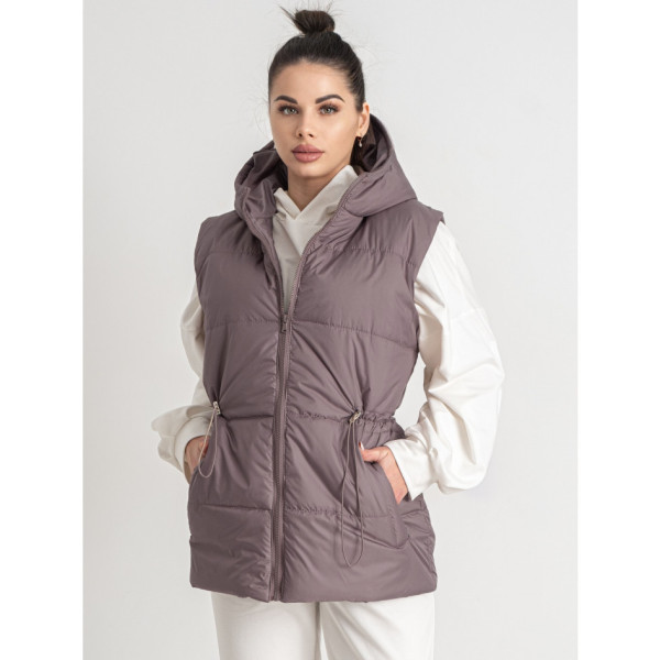 0075-30 фрезова жіноча жилетка (5'TH AVENUE, синтепон, 3 од. розміри норма: 42. 44. 46)