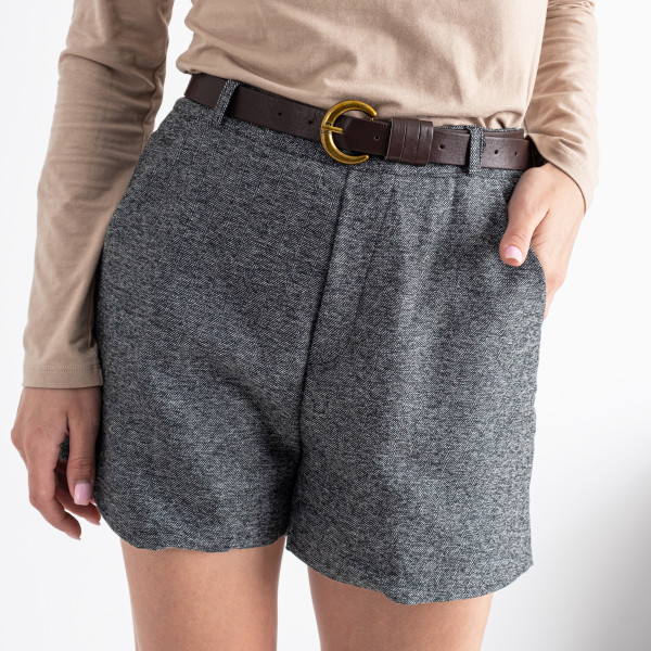 0155-6 сірі жіночі шорти (3 од. розмір: S.M.L)