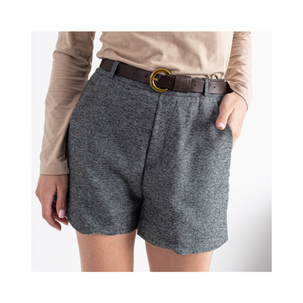 0155-6 сірі жіночі шорти (3 од. розмір: S.M.L)