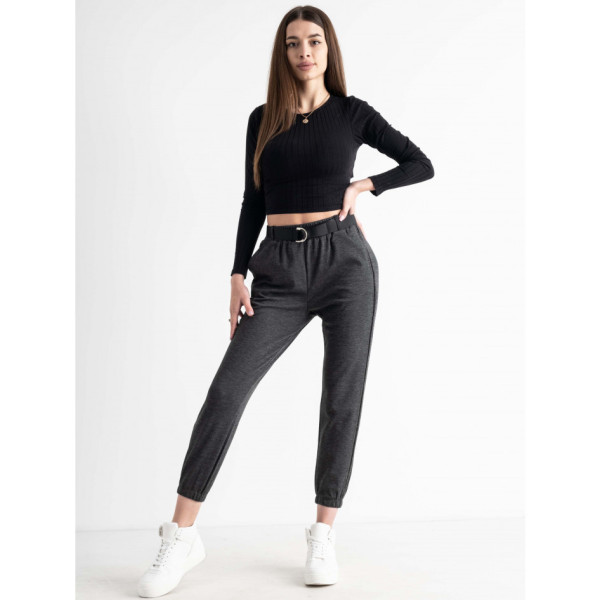 1915-2 темно-сірі спортивні штани трикотажні жіночі (3 од. розміри: M.L.XL)