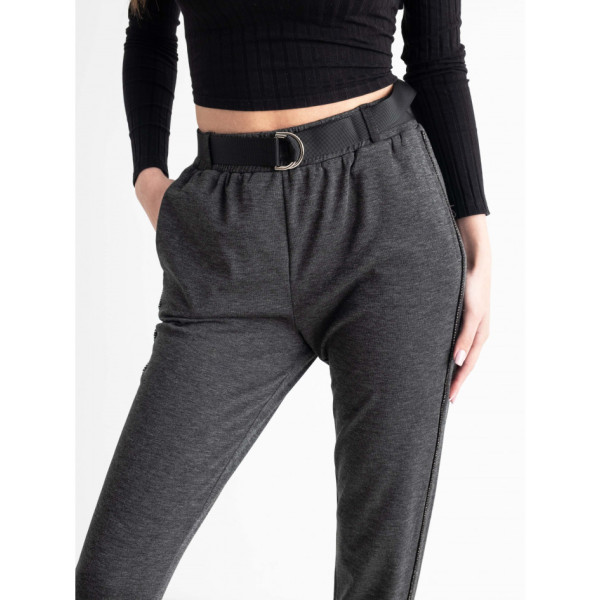 1915-2 темно-сірі спортивні штани трикотажні жіночі (3 од. розміри: M.L.XL)