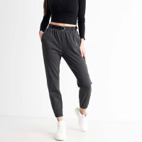 1915-2 темно-сірі спортивні штани трикотажні жіночі (3 од. розміри: M.L.XL)