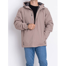 0007-4 бежева чоловіча куртка (водовідштовхувальна, флісова підкладка, 5 од., розміри норма: M. L. XL. 2XL.3XL)