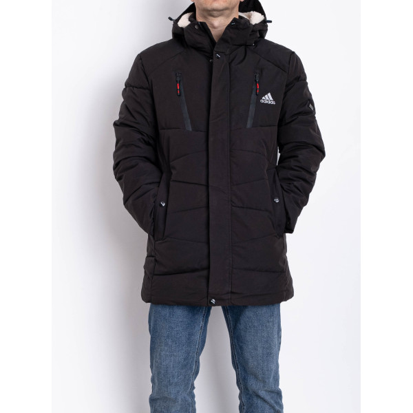 0014-1 чорна чоловіча тепла куртка (5 од., розміри норма: 50. 52. 54. 56. 58)