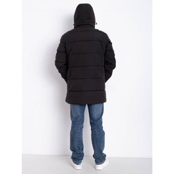 0014-1 чорна чоловіча тепла куртка (5 од., розміри норма: 50. 52. 54. 56. 58)