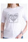 1824-10 біла жіноча футболка (YOLA, турецька бавовна, принт, 5 од. розміри норма: S. M. L. XL. 2XL)