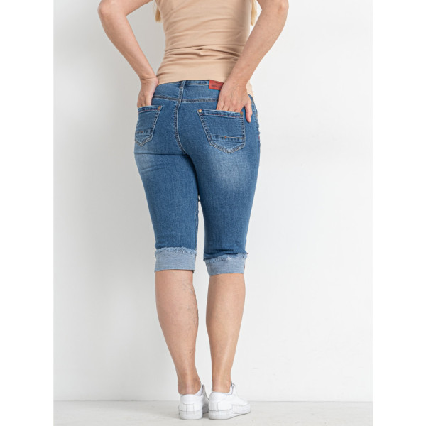 0191-5 сині жіночі джинсові шорти (5 од. розміри напівбатал: 29. 30. 31. 32. 33)