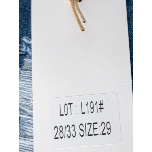 0191-5 сині жіночі джинсові шорти (5 од. розміри напівбатал: 29. 30. 31. 32. 33)