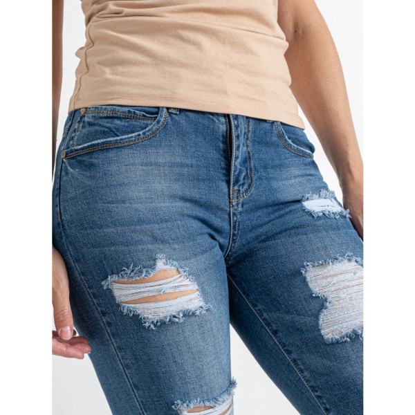 0191-5 сині жіночі джинсові шорти (5 од. розміри напівбатал: 29. 30. 31. 32. 33)