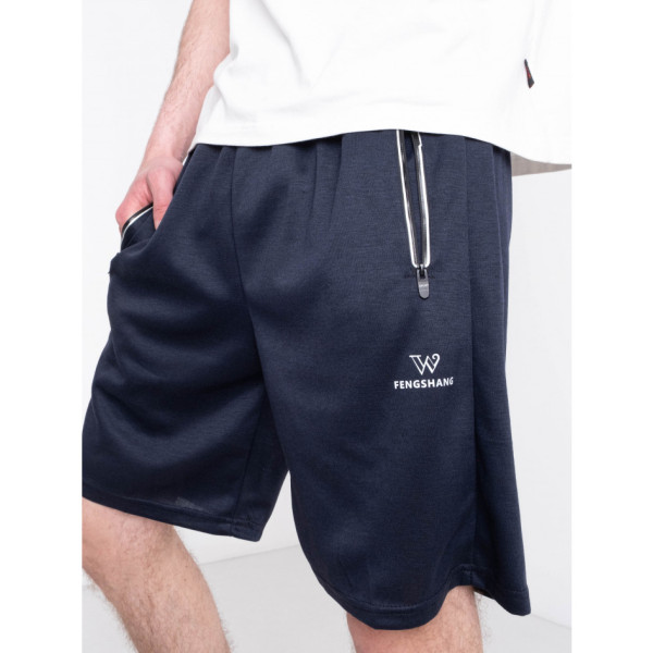 0215-2* синие мужские шорты (AOLONG, ткань трикотаж, 10 ед. размеры норма: XL-5XL, повторяются) выдача на следующий день