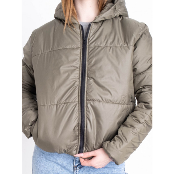 5010-711 ХАКІ куртка-зефірка з капюшоном на синтепоні (2 од. розміри: 42/44.46/48)