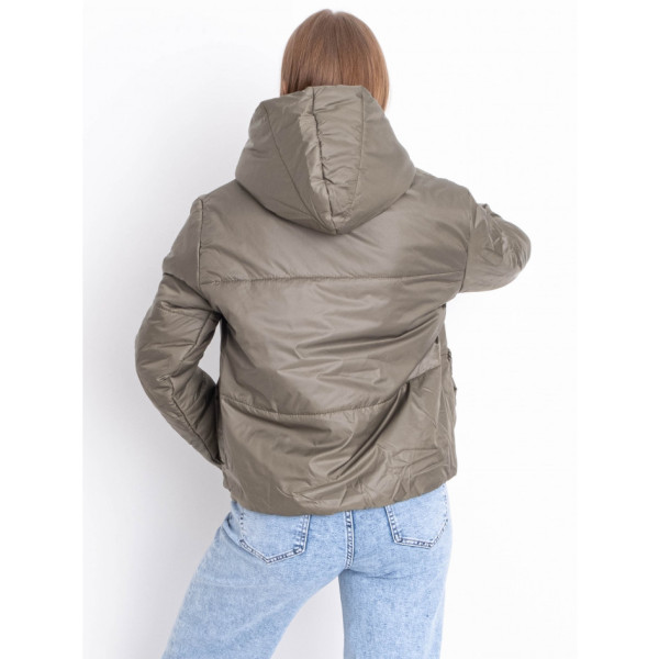 5010-711 ХАКІ куртка-зефірка з капюшоном на синтепоні (2 од. розміри: 42/44.46/48)