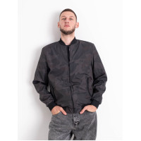 0081-1 чорна чоловіча куртка-бомбер (6 од. розміри норма: 48. 50. 52. 54. 56. 58)