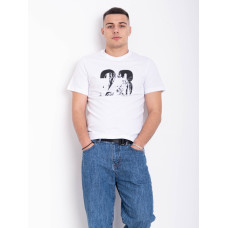 1906-10 біла чоловіча футболка (YOLA, принт, турецький бавовна, 5 од. розміри норма: M. L. XL. 2XL. 3XL)