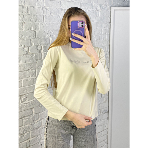 0202-99 мікс квітів жіночий лонгслів (бамбук, 4 од. універсальний розмір норми: 42-48)