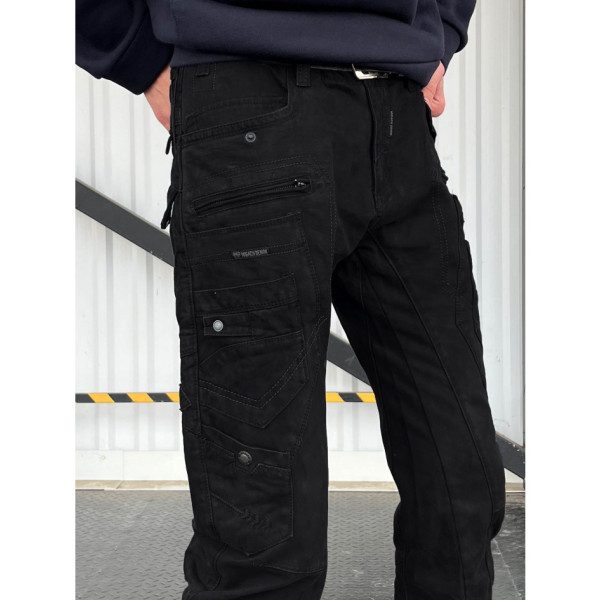 1708 чорні чоловічі джинси (MIGACH, котонові, 7 од. розміри: 28. 29. 30. 31. 32. 33. 34)