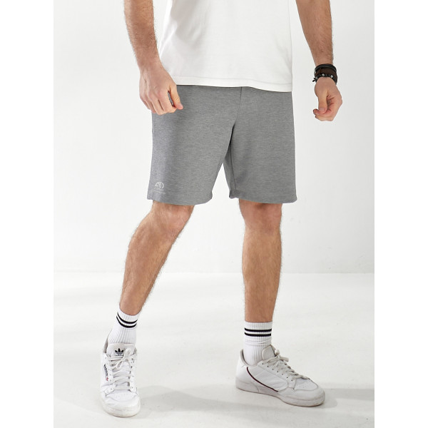 15500-604 світло-сірі чоловічі шорти (SARA, турецький трикотаж, повномірні, 4 од. розміри батал: 52. 54. 56. 58)