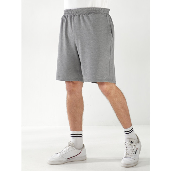 15500-604 світло-сірі чоловічі шорти (SARA, турецький трикотаж, повномірні, 4 од. розміри батал: 52. 54. 56. 58)