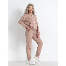 5301-4 світло-бежевий спортивний костюм жіночий (5'TH AVENUE, турецька двонитка, 4 од. розміри норма: 42. 44. 46. 48)