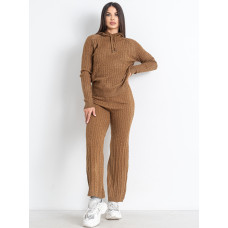 0227-92 світло-коричневий жіночий костюм (P-HEY, машинна в'язка, 1 од. універсальний розмір норми: 44-48)