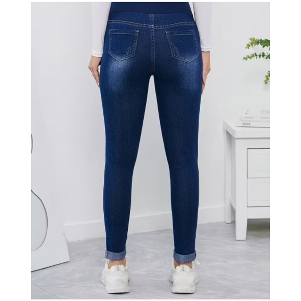 0641 сині жіночі джинси для вагітних (VINDASION, стрейчові, 6 од. розміри: 26. 27. 28. 29. 30. 31)