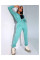 1906-772 бірюзовий жіночий комбінезон (вимагає прання) (MHD, двонитка, 4 од. розміри норма: S. M. L. XL)