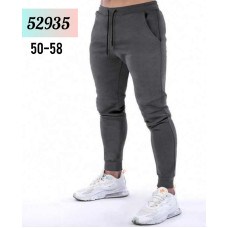 52935-6 * сірі чоловічі спортивні штани (турецька двонитка, 5 од. розміри батал: 50. 52. 54. 56. 58) видача наступного дня