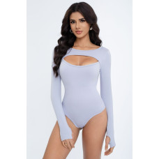 0069* сірий жіночий боді (95% бавовна, 4 од., розміри норма: S-XL) видача наступного дня