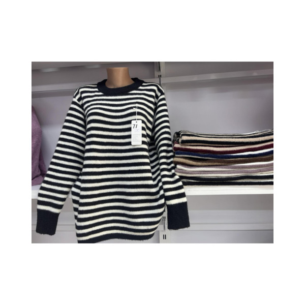 0071* мікс кольорів жіночий светр (10 од., розміри батал: XL-3XL) видача наступного дня