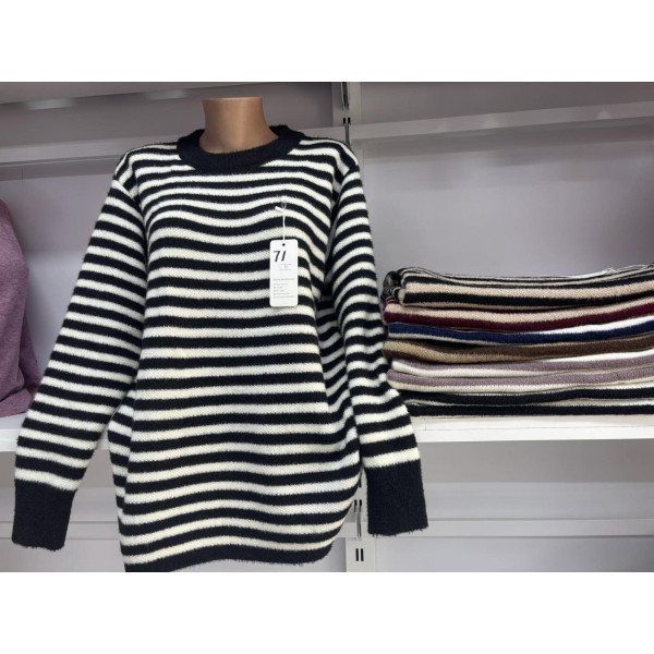 0071* мікс кольорів жіночий светр (10 од., розміри батал: XL-3XL) видача наступного дня