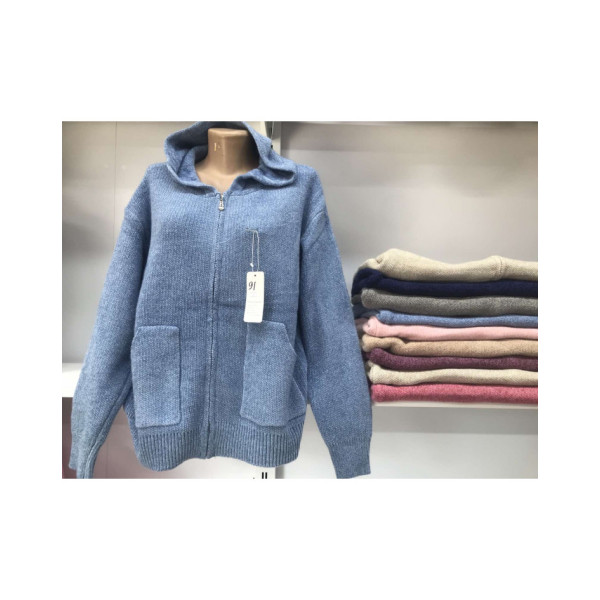 0091-99 мікс забарвлень жіноча кофта (10 од. універсальний батальний розмір: 52-56)