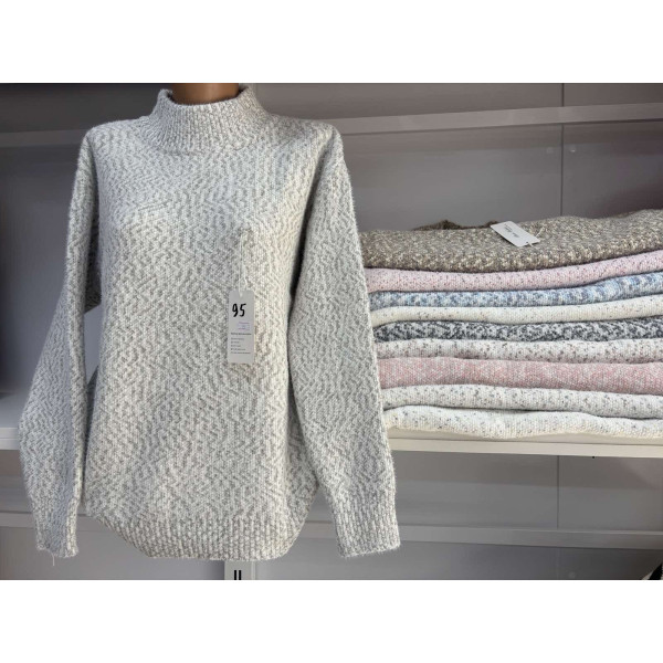 0095 * мікс кольорів жіночий светр (10 од., розміри батал: 56) видача наступного дня