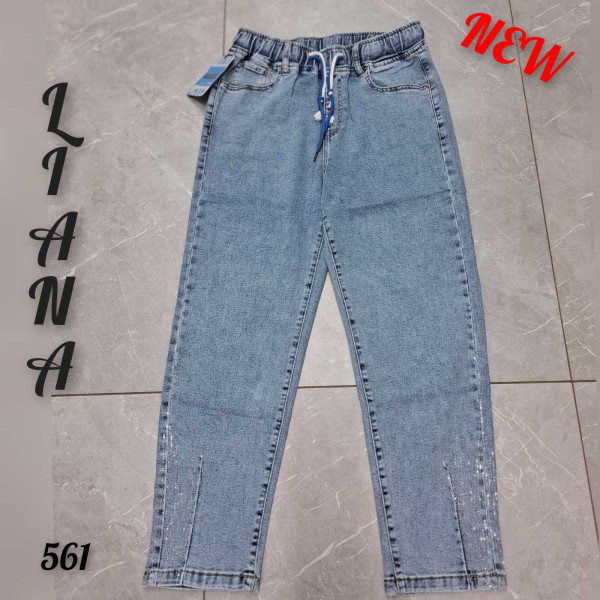 0561# блакитні жіночі джинси мом (стрейч-коттон, 6 од., розміри батал: 32-42) видача наступного дня