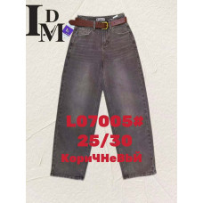 07005# коричневі жіночі джинси (LDM, 6 од., розміри норма: 25-30) видача наступного дня