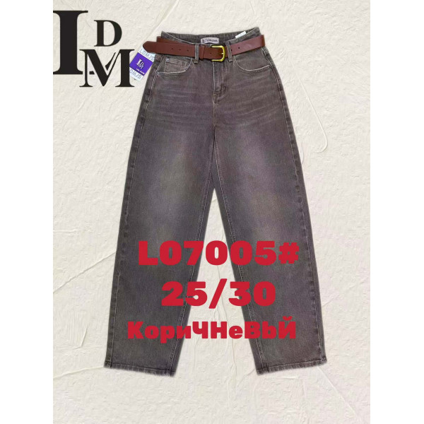 07005# коричневі жіночі джинси (LDM, 6 од., розміри норма: 25-30) видача наступного дня
