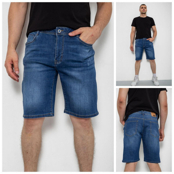 1181 сині чоловічі джинсові шорти (8 од. розміри напівбатал: 32-38) видача наступного дня