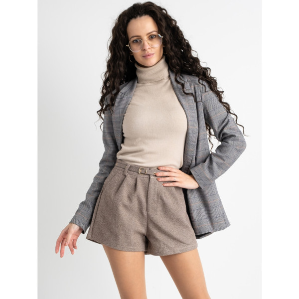 2801-2 бежеві шорти жіночі твідові (3 од. розміри: S.M.L)