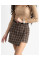 0355-2 коричнева спідниця у клітину фетрова жіноча (3 од. розміри: S.M.L)