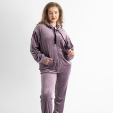 5231-11 бузковий жіночий спортивний костюм (5'TH AVENUE, велюровий, 4 од. розміри напівбатал: 50. 52. 54. 56)