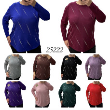 25222* мікс квітів жіночий светр (бавовна-кашемір, 6 од., розміри батал: 52-60) видача наступного дня