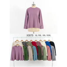 3075 * Жіночий светр суміші кольорів (10 одиниць, напівбатальні розміри: XL-3XL) доставка наступного дня