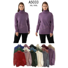 5033 мікс квітів жіночий светр (5 од., розміри батал: 2xl-3xl)