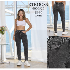 6006* сірі жіночі джинси мом (6 од., розміри норма: 25-30) видача наступного дня