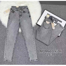 6071# сірі жіночі джинси vindasion (стрейч коттон, 6 од., розміри норма: 25-30) видача наступного дня