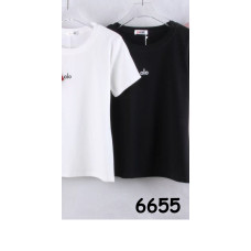 6655# різнокольорова жіноча футболка (10 одиниць, стандартні розміри: 44/46/48) доставка наступного дня