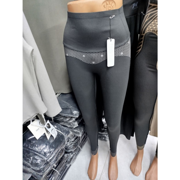 0306# чорні жіночі лосини (12 од., розміри норма: S-XL) видача наступного дня