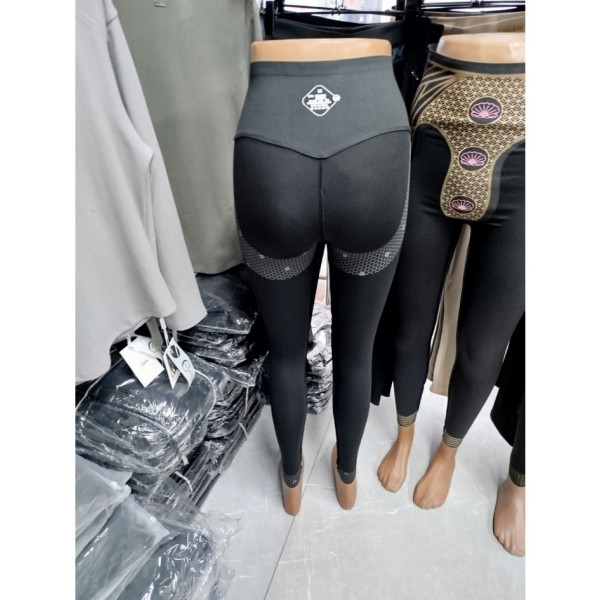 0306# чорні жіночі лосини (12 од., розміри норма: S-XL) видача наступного дня